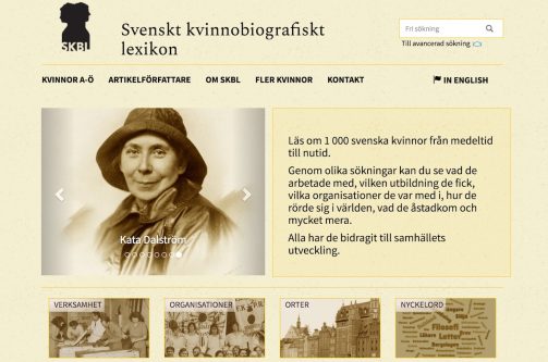 Östgötska kvinnor i nytt svenskt lexikon